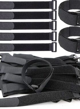 5/10Pcs Reusable Hook and Loop Cinch Straps Nylon Cable Ties