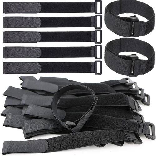 5/10Pcs Reusable Hook and Loop Cinch Straps Nylon Cable Ties