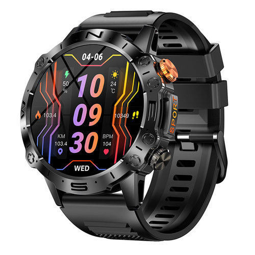 K59 Call Smart Watch Music Weather 1.43 Inch Heart Rate Bloo