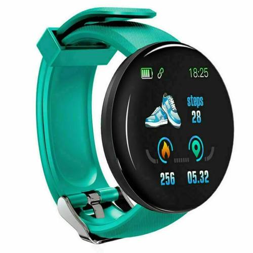 D18 Smart Watch for Men Kids Color Screen Smartwatch Sports