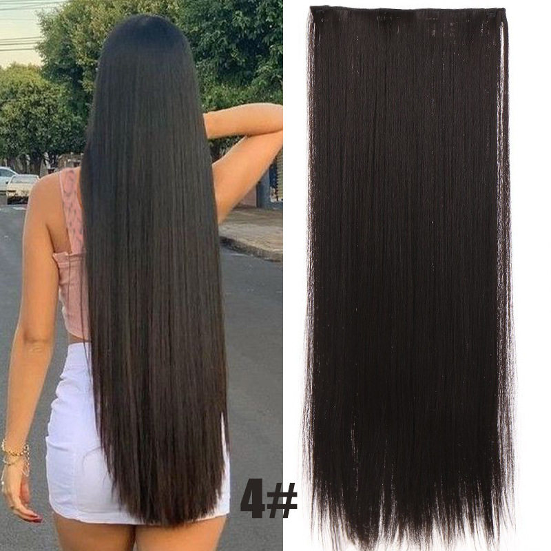 Female 5 Clip-in Hair Extensions Natural Pad Hair Extensions