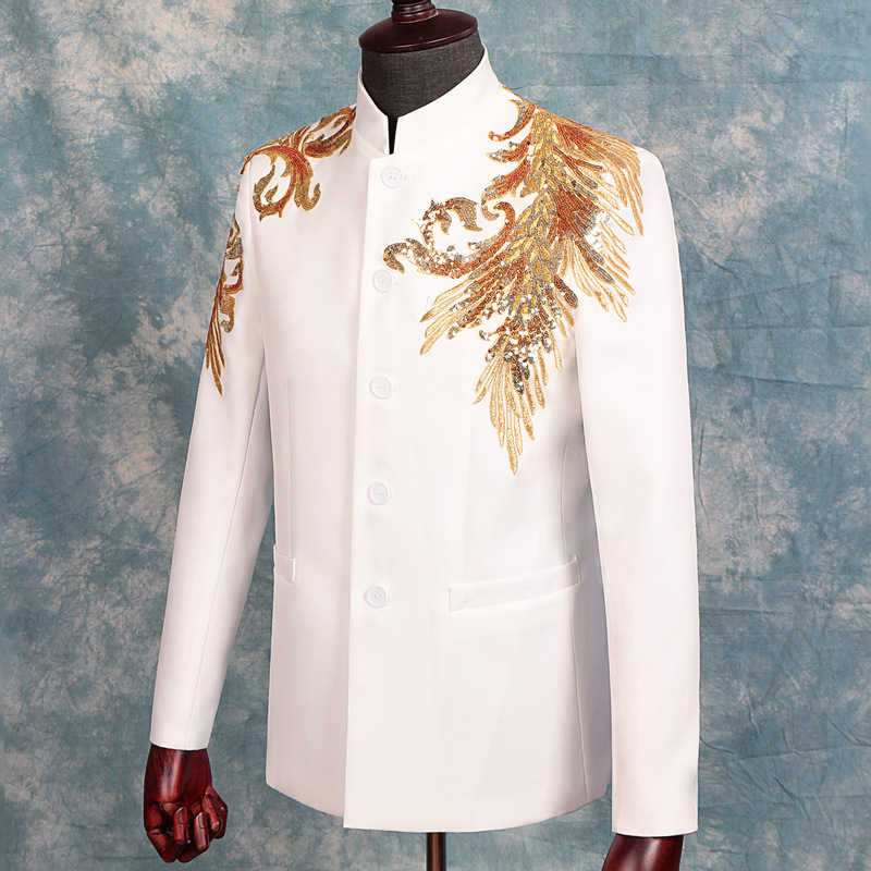 Chinese Tunic Suit Chinese Style 2024 Embroidered Chinese We