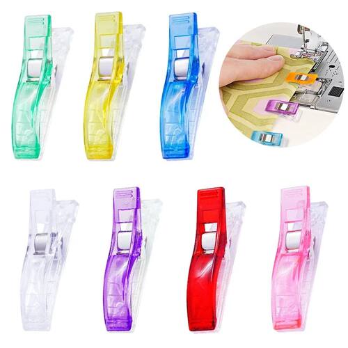 20Pcs Large Sewing Clips Multicolor Plastic Clips Fabric Dec