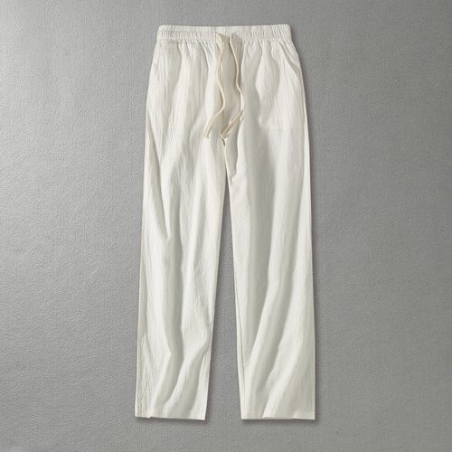 Chinese Style Young Men's Loose Straight Pants Plus Fat Larg