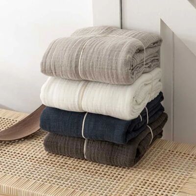 Thin Japan Cotton Yarn Blankets Summer Towel Quilt for Doubl