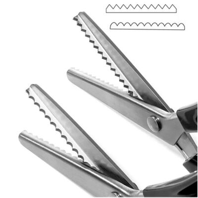 Stainless Steel Pinking Shears Comfort Grip Handled Professi