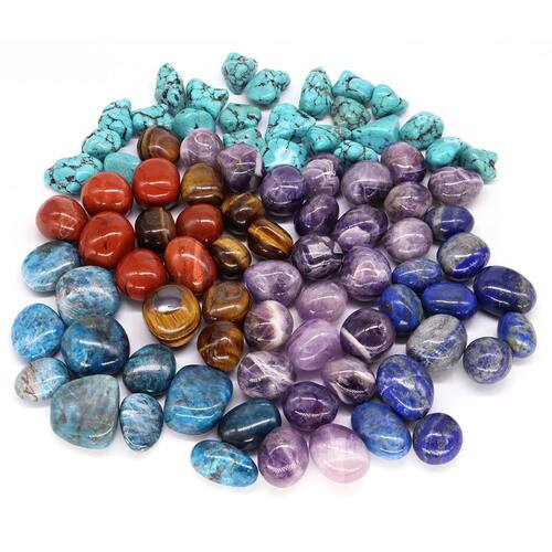 Natural Crystal Amethyst Rose Quartz Gravel Irregular Polish