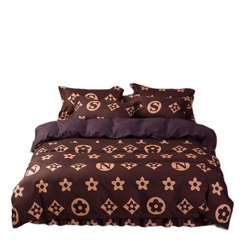 Luxury Bedding Duvet ver Bed Sheet Pillowcase Full King Quee