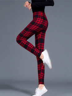 Workout Jogging For Women Leggings Push Up Trousers Grid Pri