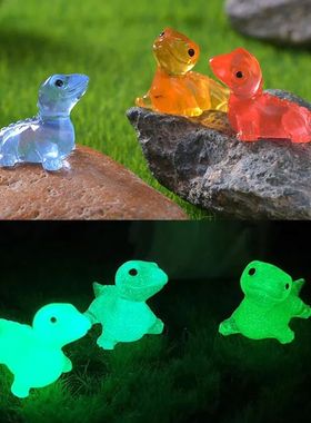 6PCS Luminous Mini Lizards Fairy Garden Decoration Mimiature