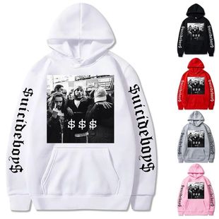 Suicideboys Print Hooded Sweatshirt Long Sleeve Pullover Ins