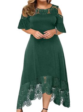 Women Summer Short Sleeve Wedding Guest Plus Size Dresses Ca