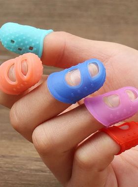 5pcs/Lot Multifunctional Silicone Thimbles Hollowed Out Brea
