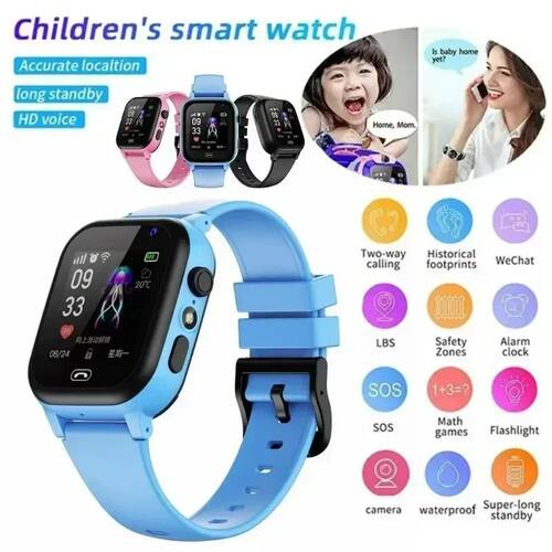 2024 Kids 4G Smart Watch Sim Card Video Call SOS GPS Locatio