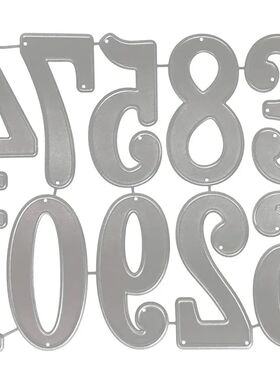 Big Digital Set Die Cut Numeral Metal Cutting Dies Stencil S