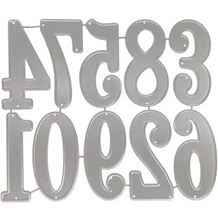 Big Digital Set Die Cut Numeral Metal Cutting Dies Stencil S
