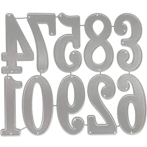 Big Digital Set Die Cut Numeral Metal Cutting Dies Stencil S