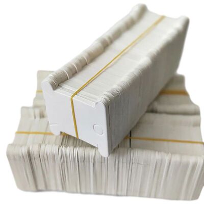 200pcs Hard Cardboard Floss Bobbins Thread Bobbin Needlework
