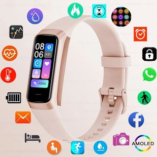 LIGE Women Smart Watch Sport Fitness Watch Waterproof Body T