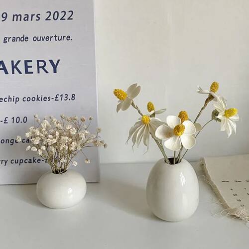 Ins Ceramics Flower Vase Nordic Hydroponics Vases Creative R