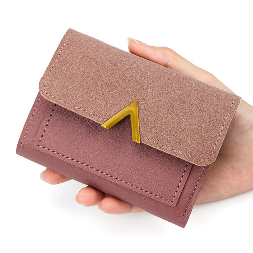 Korean Version Of Women's Short Card Bag Small Wallet Three-