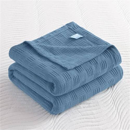 Soft Cozy 100% Cotton Throw Blanket Wide 100cm/150cm/180cm/2