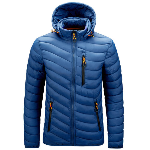 Cotton Men's Casual Lightweight Men's Jacket Hooded Removabl