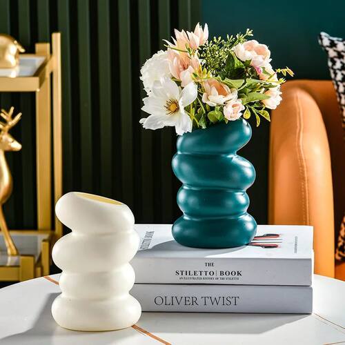 Plastic Flower Vase Nordic Vases for Flowers Creative Spiral