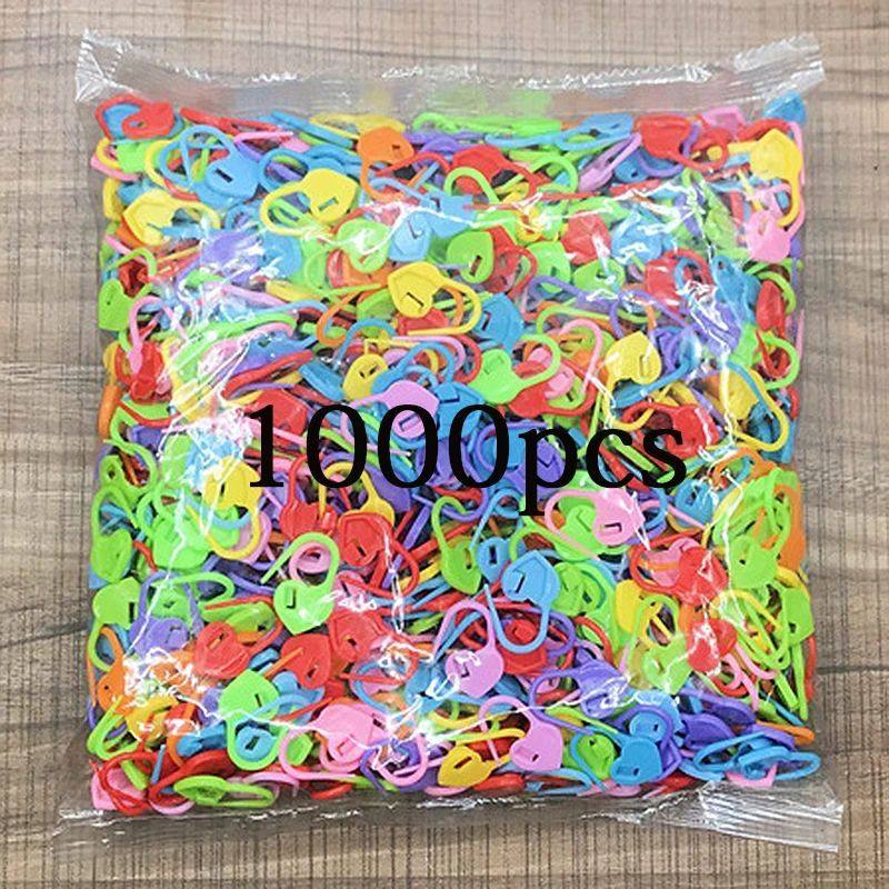 100/150/500/1000pcs Colorful Plastic Knitting Tools Resin Cl