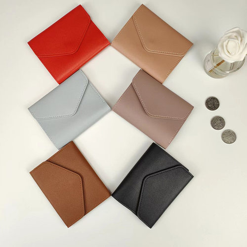 Women's Wallet Fashionable Simple Three-fold Short Wallet Mu