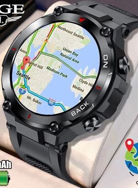 LIGE 2024 GPS Smart Watch Sports Fitness Bracelet Call Remin