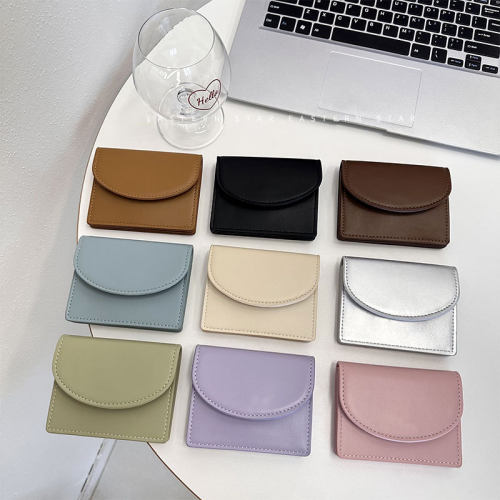 Dopamine lor Matching Korean Card Bag Wallet Solid lor Simpl