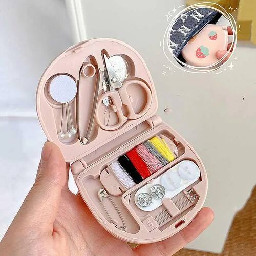 1set Buttons Pins Storage Boxes Sewing Box Household Portabl