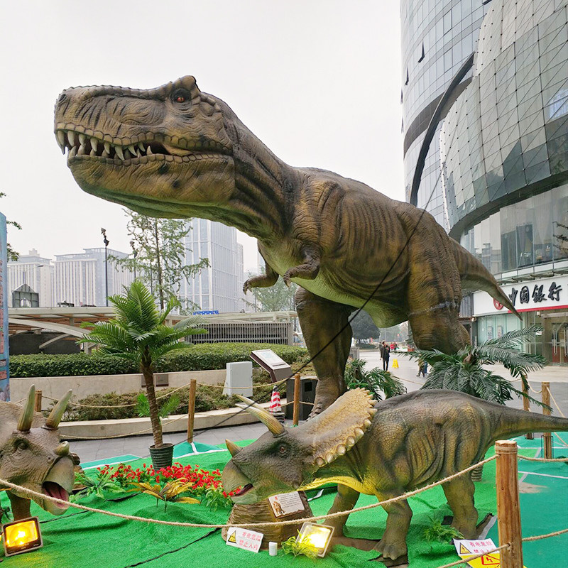 大型仿真硅胶恐龙模型定制雕塑侏罗纪户外景区公园游乐园摆件直销