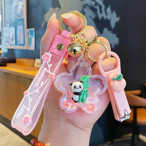 祥思恋卡通亚克力熊猫挂件钥匙扣