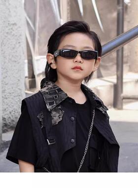 儿童太阳镜时尚男童墨镜舞台走秀