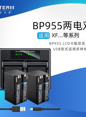 云天梦适用XF100 XF105 XF200 XF300 XF305相机BP-955电器+2电池