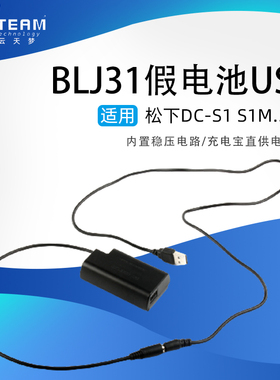 适用松下DC-S1 S1M S1R S1RM S1H相机BLJ31假电池DCC16全解码USB