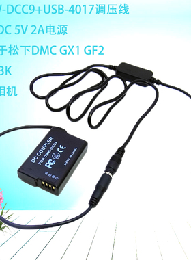 DMW-DCC9+USB-4017调压线 适用于松下DMC GX1 GF2 G3 G3K G3R