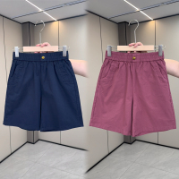 夏季短褲女水洗棉五分短褲
