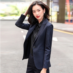 西装职业套装女春秋气质面试正装西服外套酒店前台工装经理工作服