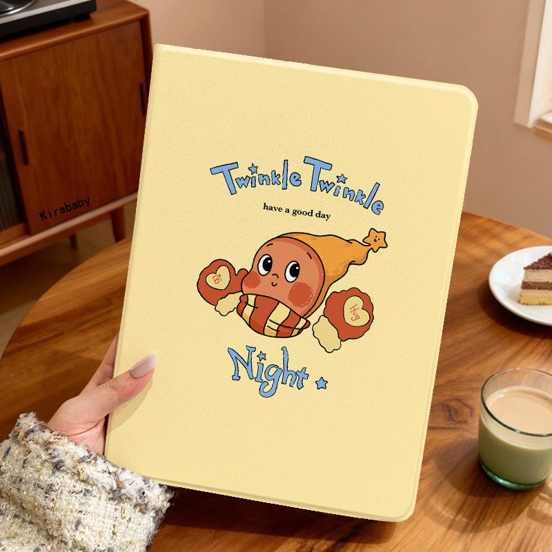 适用ipad保护套秋冬星星人带笔槽