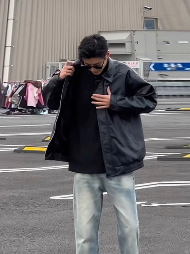 Летняя куртка, ретро бейсбольная полиуретановая форма, изысканный стиль, в американском стиле