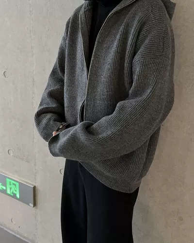 Кардиган, куртка, ретро японский свитер с капюшоном, изысканный стиль