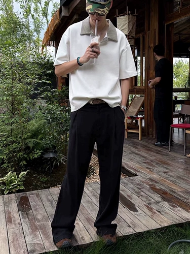 Летние тонкие штаны, А-силуэт, из хлопка и льна, свободный прямой крой