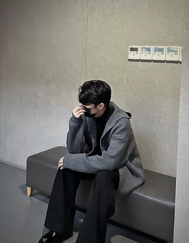 Кардиган, куртка, ретро японский свитер с капюшоном, изысканный стиль