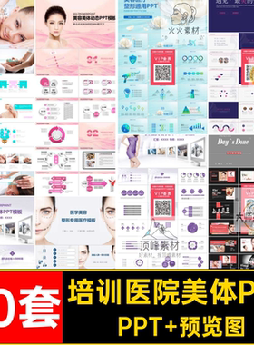 丰胸美体PPTPPT 预览图医疗会所微整形培训spa无人值守ppt美容