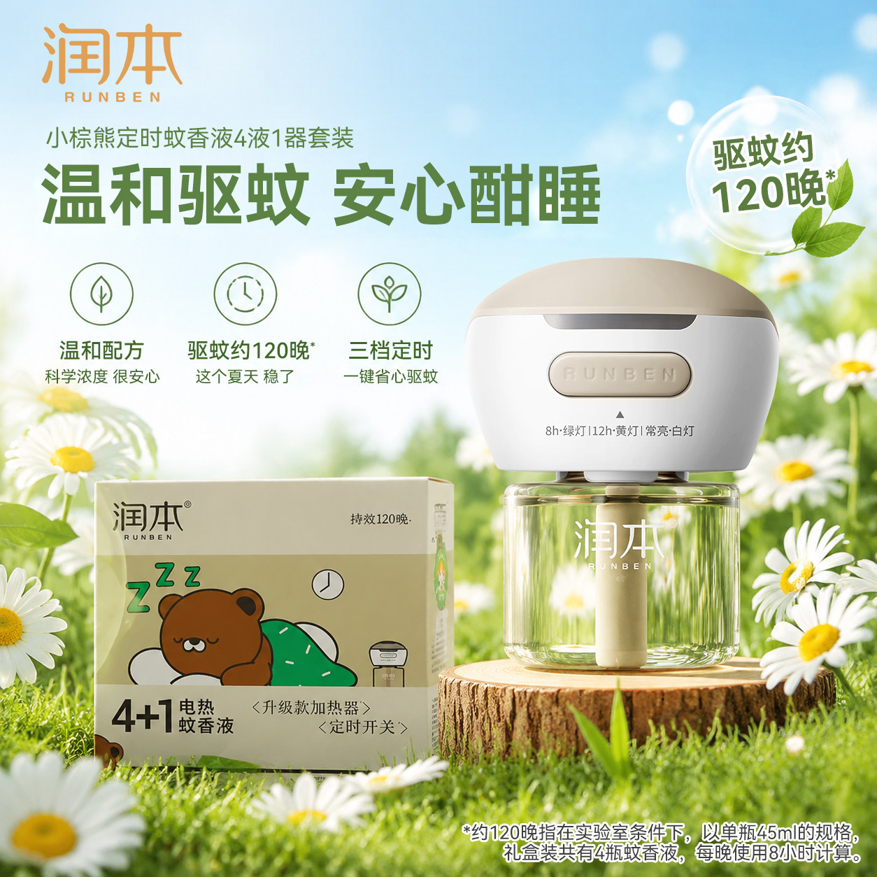 润本定时蚊香液补充液图片