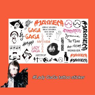 嘎嘎Ladygaga演唱会纹身贴