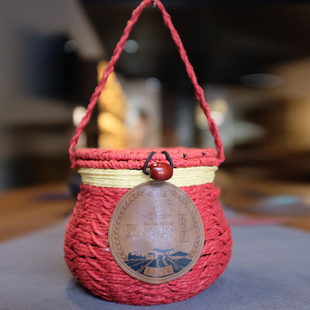 苍松六堡茶 山韵一级熟茶 广西梧州特产茶叶黑茶篓装正品六堡茶